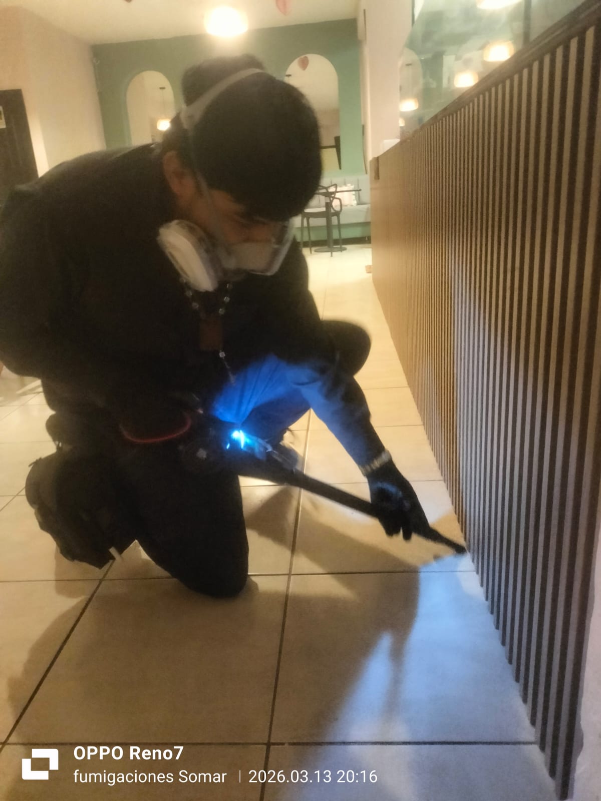 Equipo de aspiración industrial para control de plagas